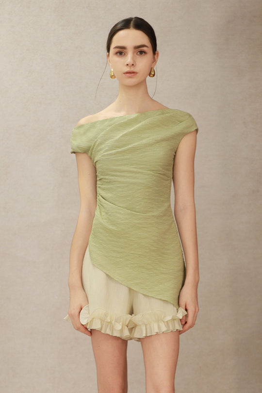 Liora Drape Top (Sage)