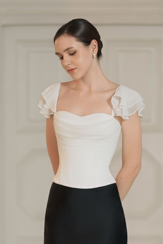 Elira Corset Top (White)