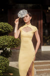 Dloria Knit Qipao (Yellow)