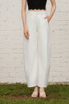 Aria Barrel Pants (White)