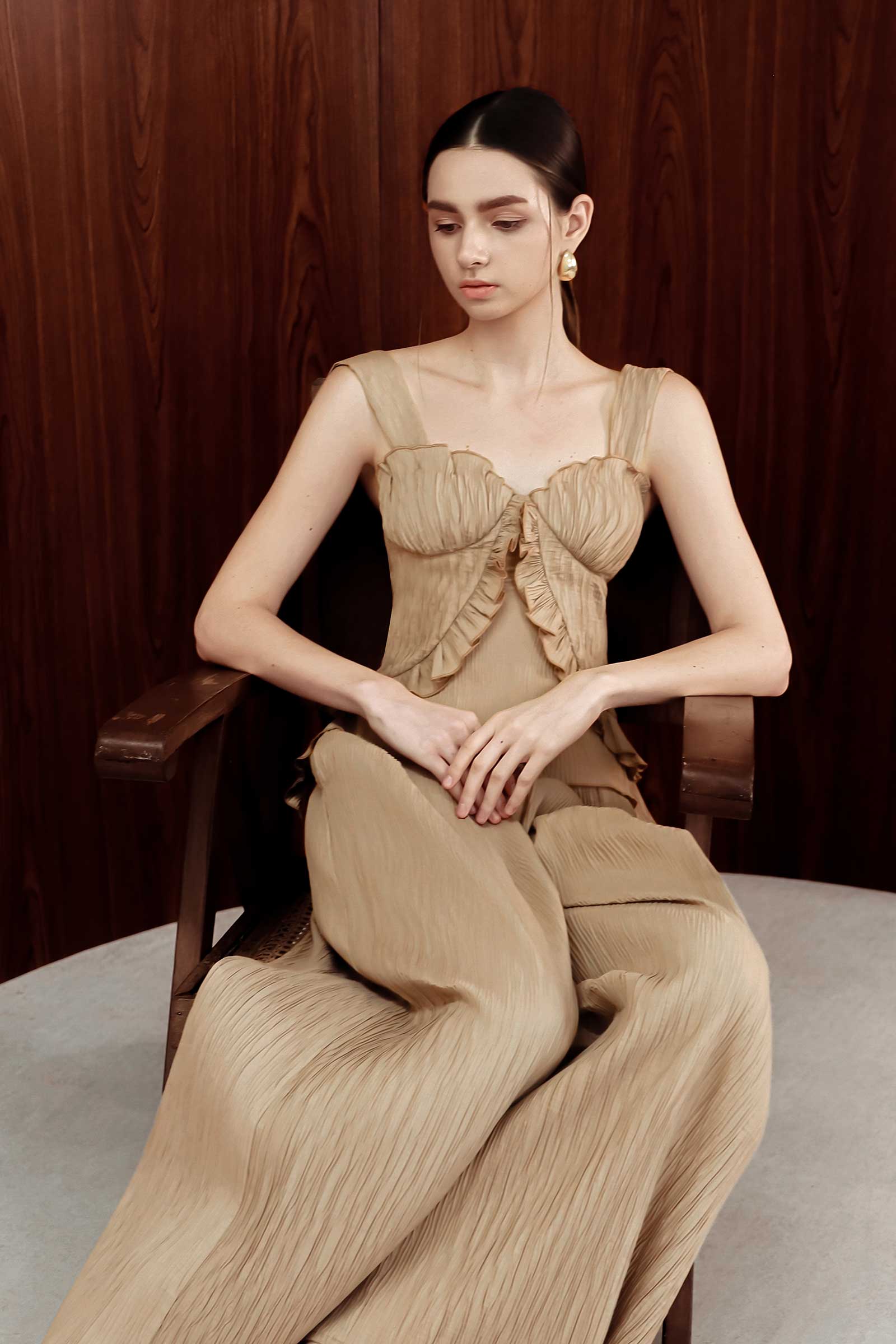 Devrin Padded Top (Mocha)