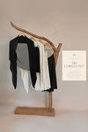Lurelle Top With Scarf (Black)