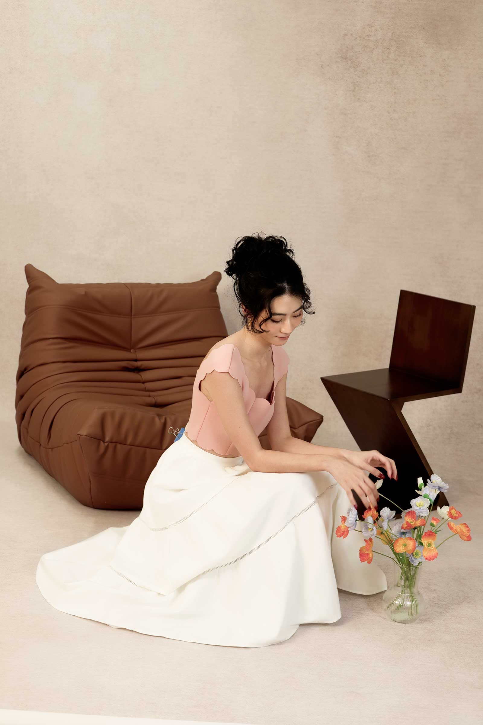 Devaya Scallop Top (Coral)