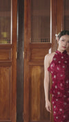Shu Hua Qipao (Ruby Red)