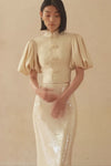 Jaded Midi Skirt (Porcelain Cream)
