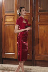 Valene Qipao (Ruby Red)