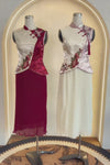 Hua Rui Skirt (Ruby Red)