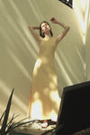 Yarra Linen Dress (Soft Butter)