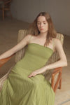 Phyllo Midi Knit Dress (Leaf)