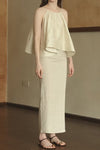 Mara Linen Midi Skirt (Natural Linen)