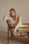Phyllo Midi Knit Dress (Curd)