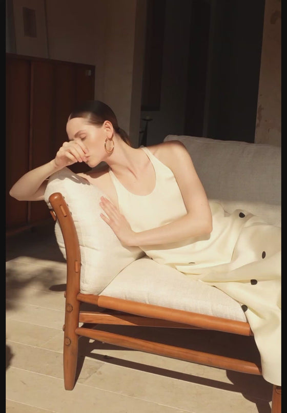 Bea Polka Printed Long Dress