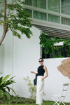 Aria Barrel Pants (White)