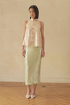 Jaded Midi Skirt (Celadon)