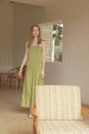 Phyllo Midi Knit Dress (Leaf)