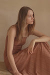 Phyllo Midi Knit Dress (Chesnut)
