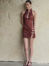 Maya Qipao (Russet)