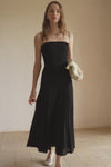 Phyllo Midi Knit Dress (Black)