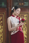Hua Rui Skirt (Ruby Red)
