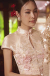 BACKORDER Pearl Blossom Qipao Top (Champagne)