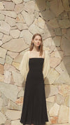 Phyllo Midi Knit Dress (Black)