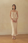 Loira Midi Skirt (Almond)