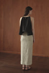 Mara Linen Midi Skirt (Natural Linen)