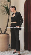 Darnisze Organza Top Set (Black)