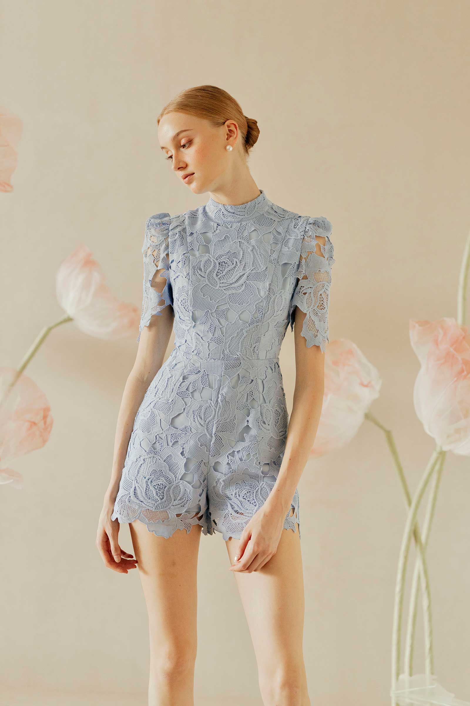 Drissa Romper (Dust Blue)