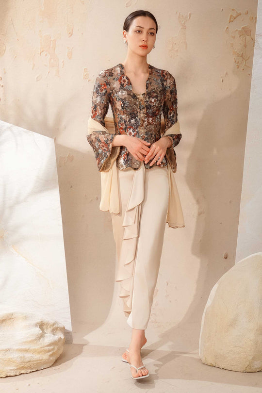 Dareana Kebaya Set (Brown)