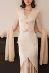 Seraya Shawls (Champagne) (Non Returnable)