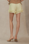 Liora Ruffle Shorts (Cream)