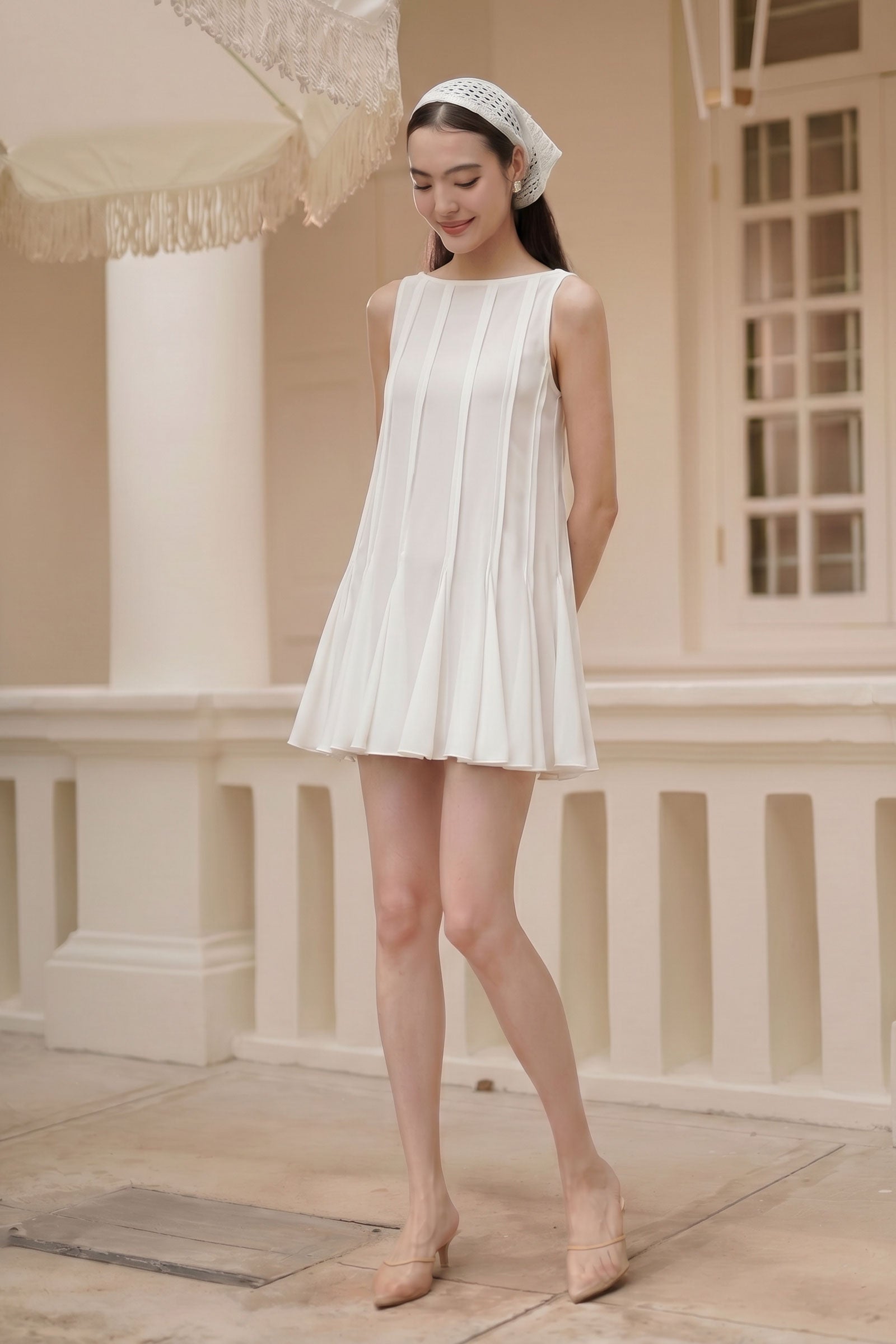 Violetta 2 Way Dress (White)