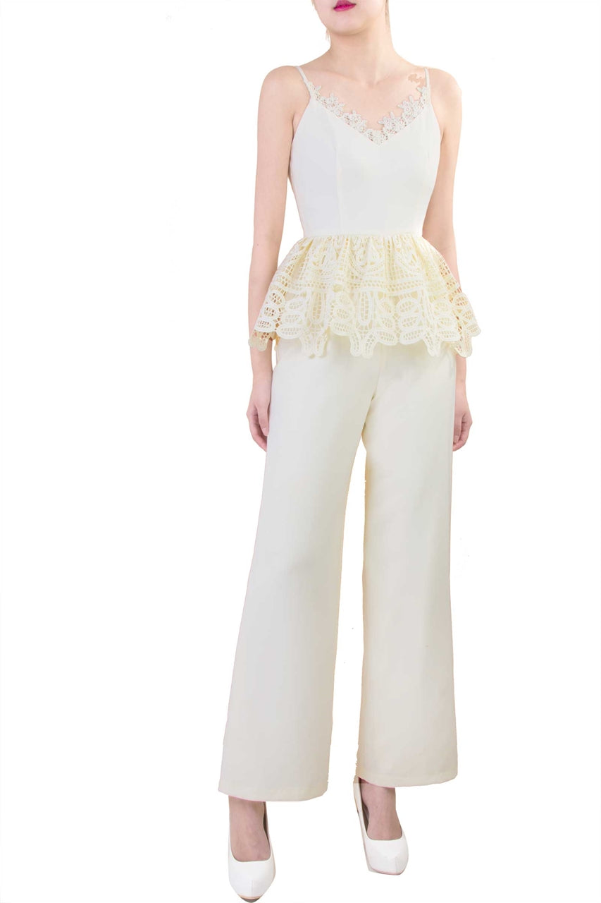 Diverlo Jumpsuit (Cream)