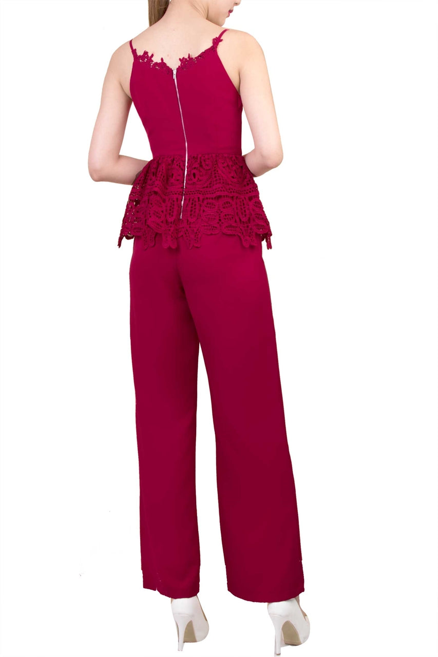 Diverlo Jumpsuit (Dark Pink)