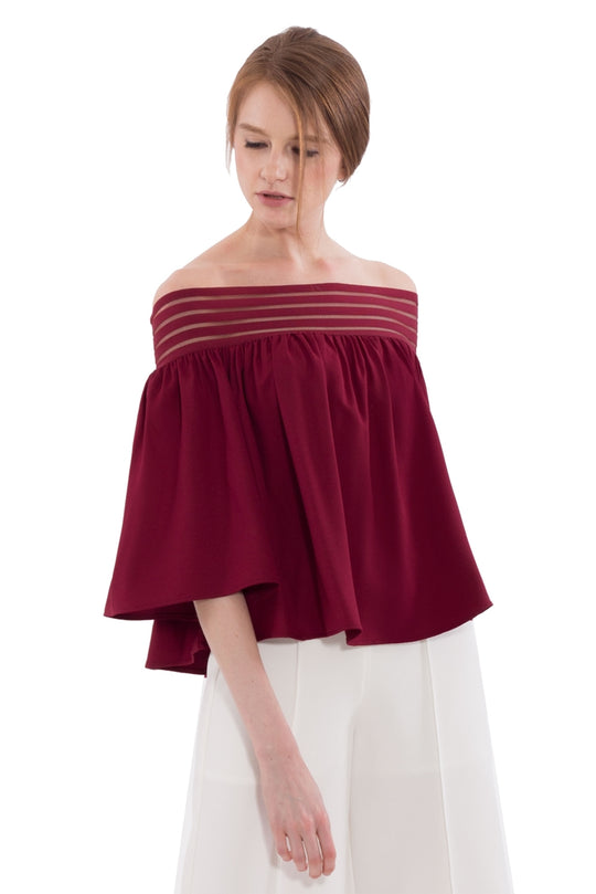 Darlinx Top (Maroon)
