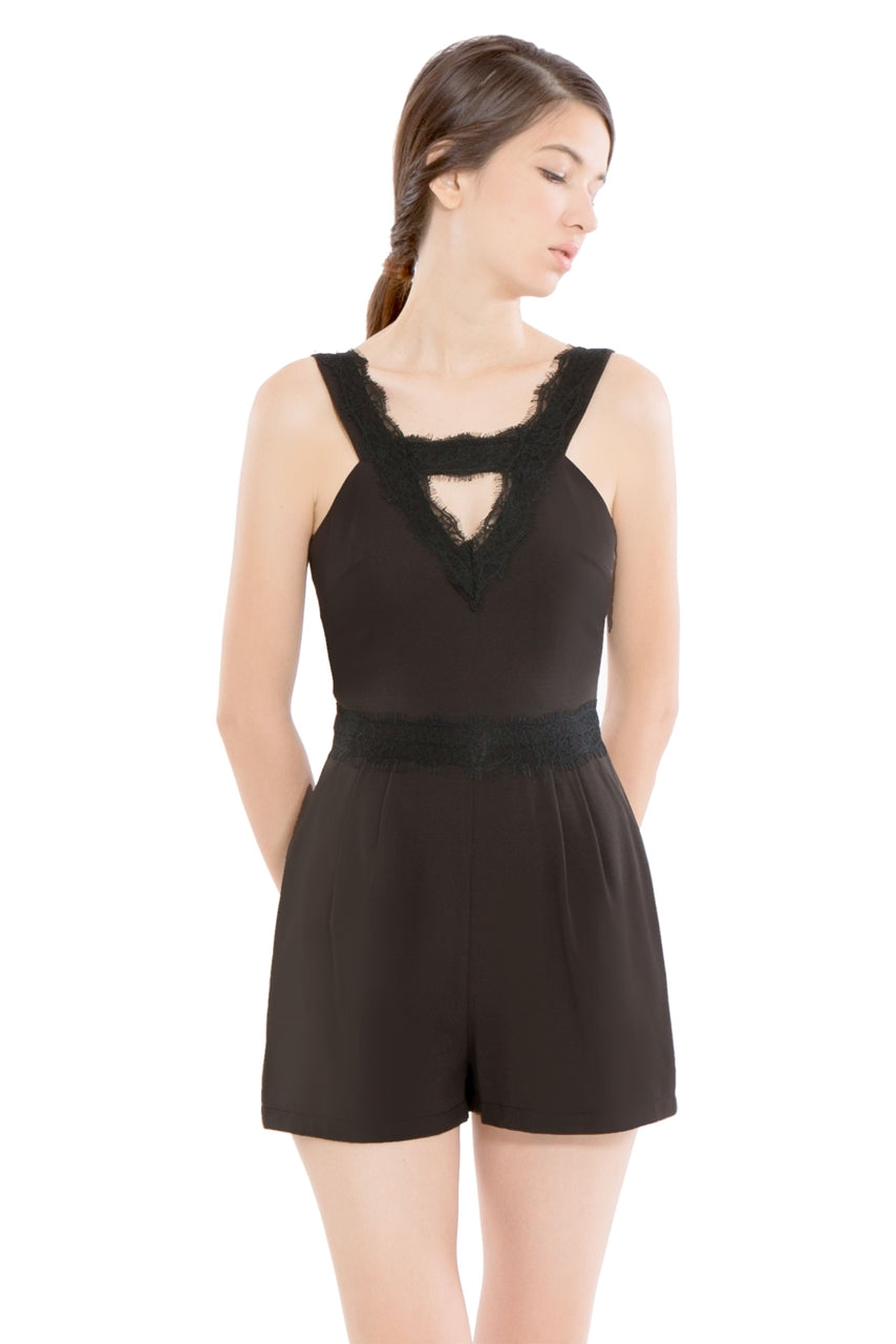 Dinerlic Romper (Dark Grey)