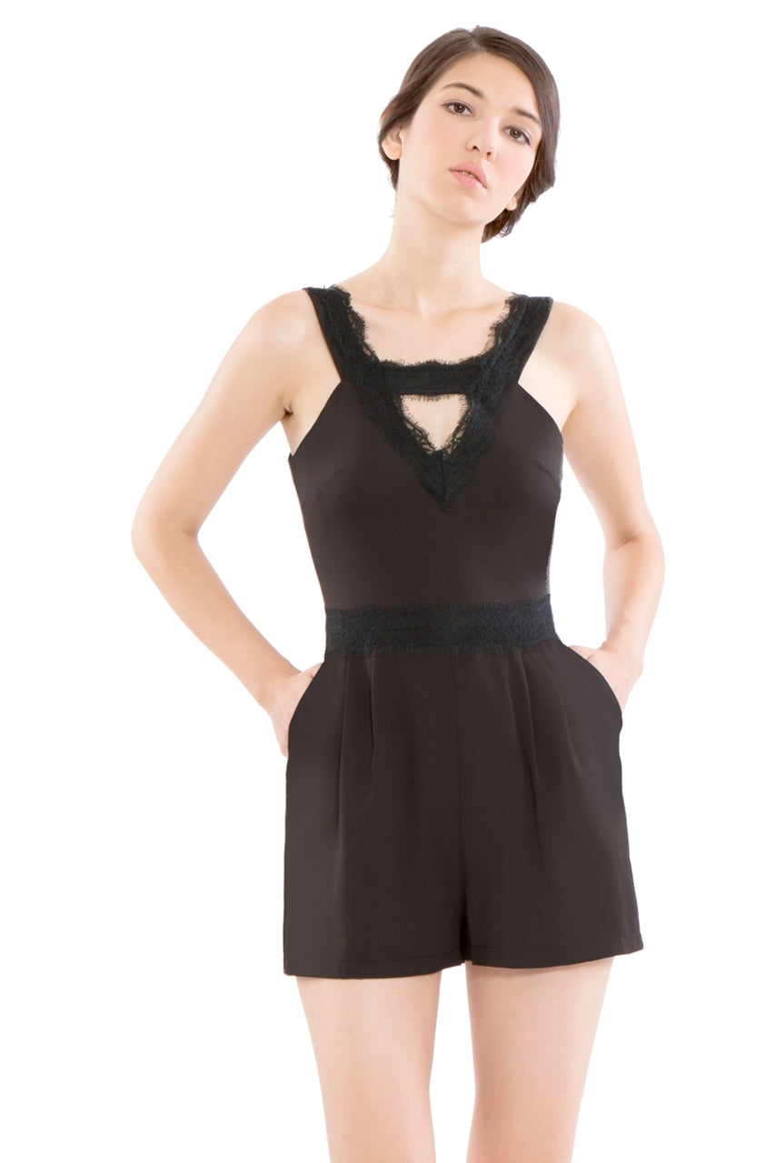 Dinerlic Romper (Dark Grey)