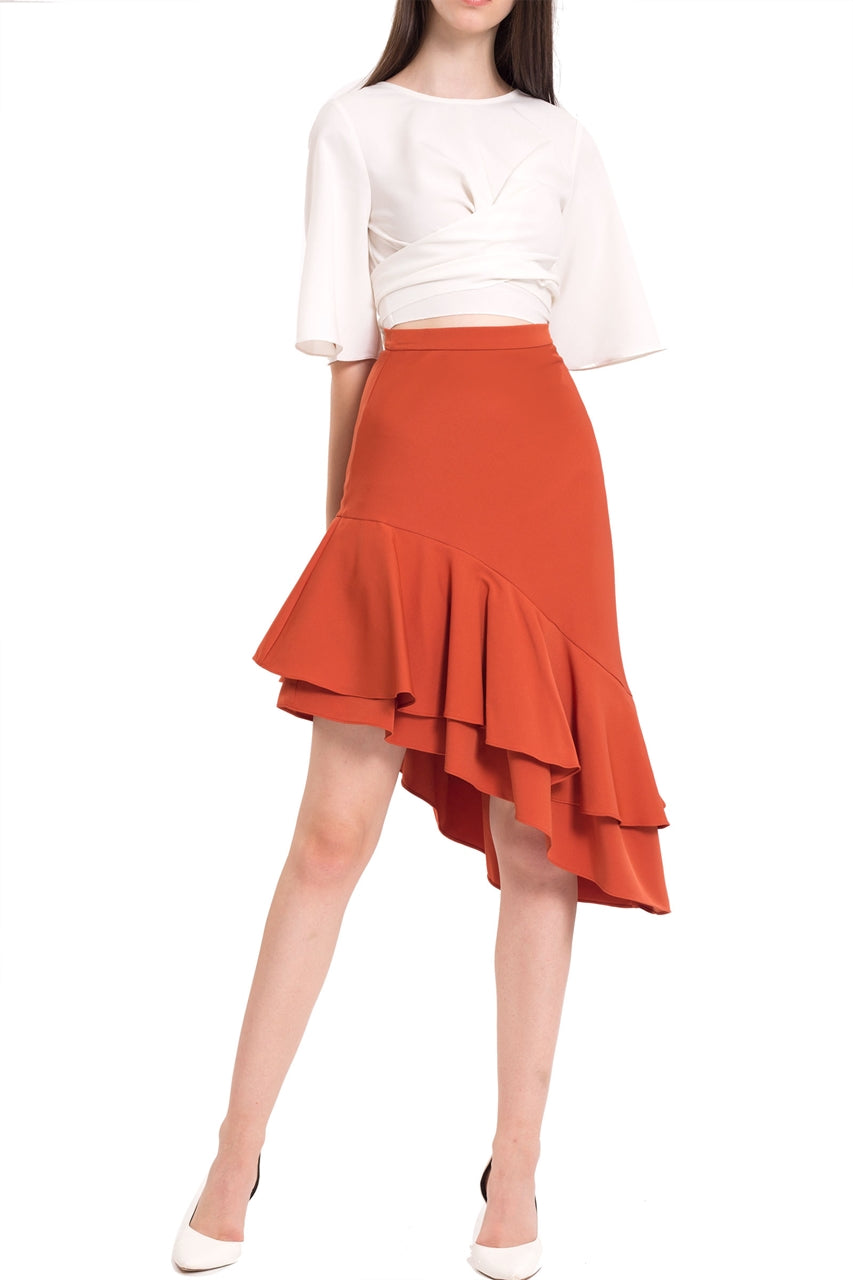 Derliiwa Skirt (Rust Orange)