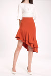 Derliiwa Skirt (Rust Orange)
