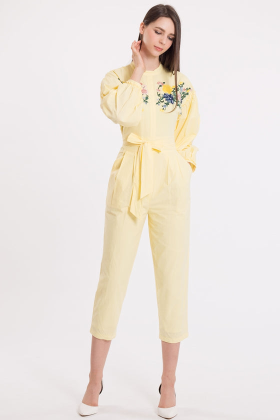 Destroz Jumpsuit (Powder Yellow)