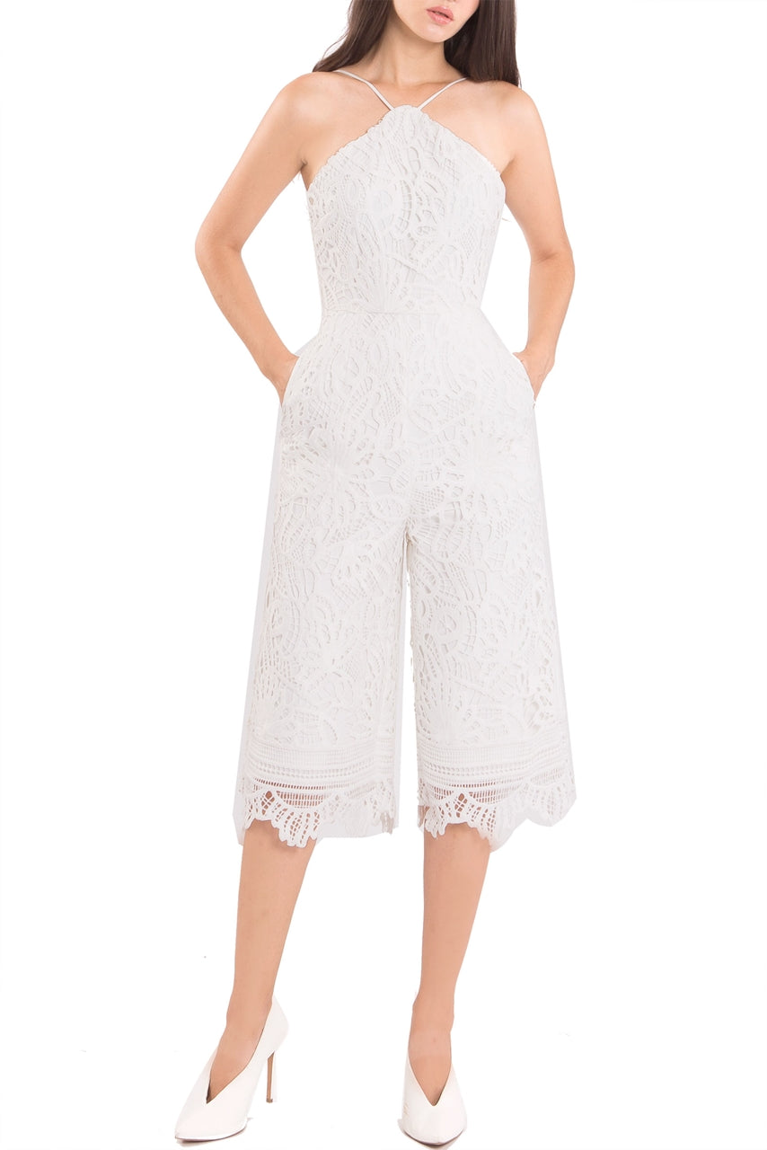 Dojustia Jumpsuit Cullotes (White)