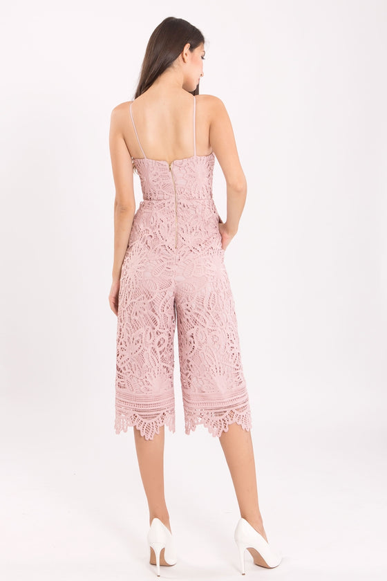 Dojustia Jumpsuit Cullotes (White)