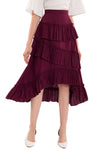 Datariver Skirt (Burgundy)