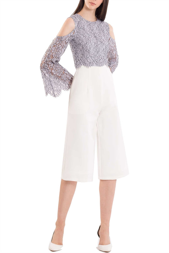 Derniza Jumpsuit Cullotes (White)