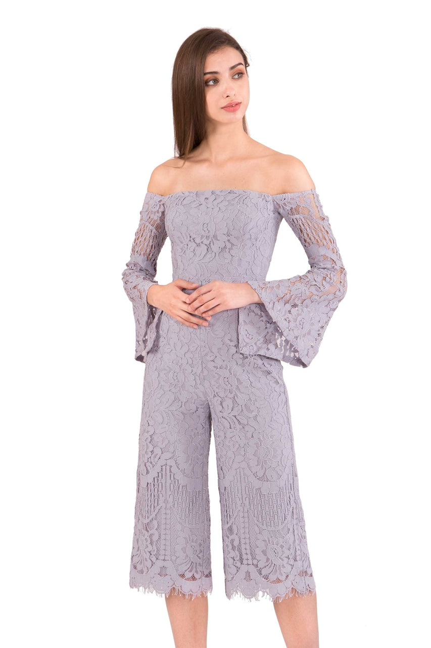 Dagusto Jumpsuit Cullotes (Grey)