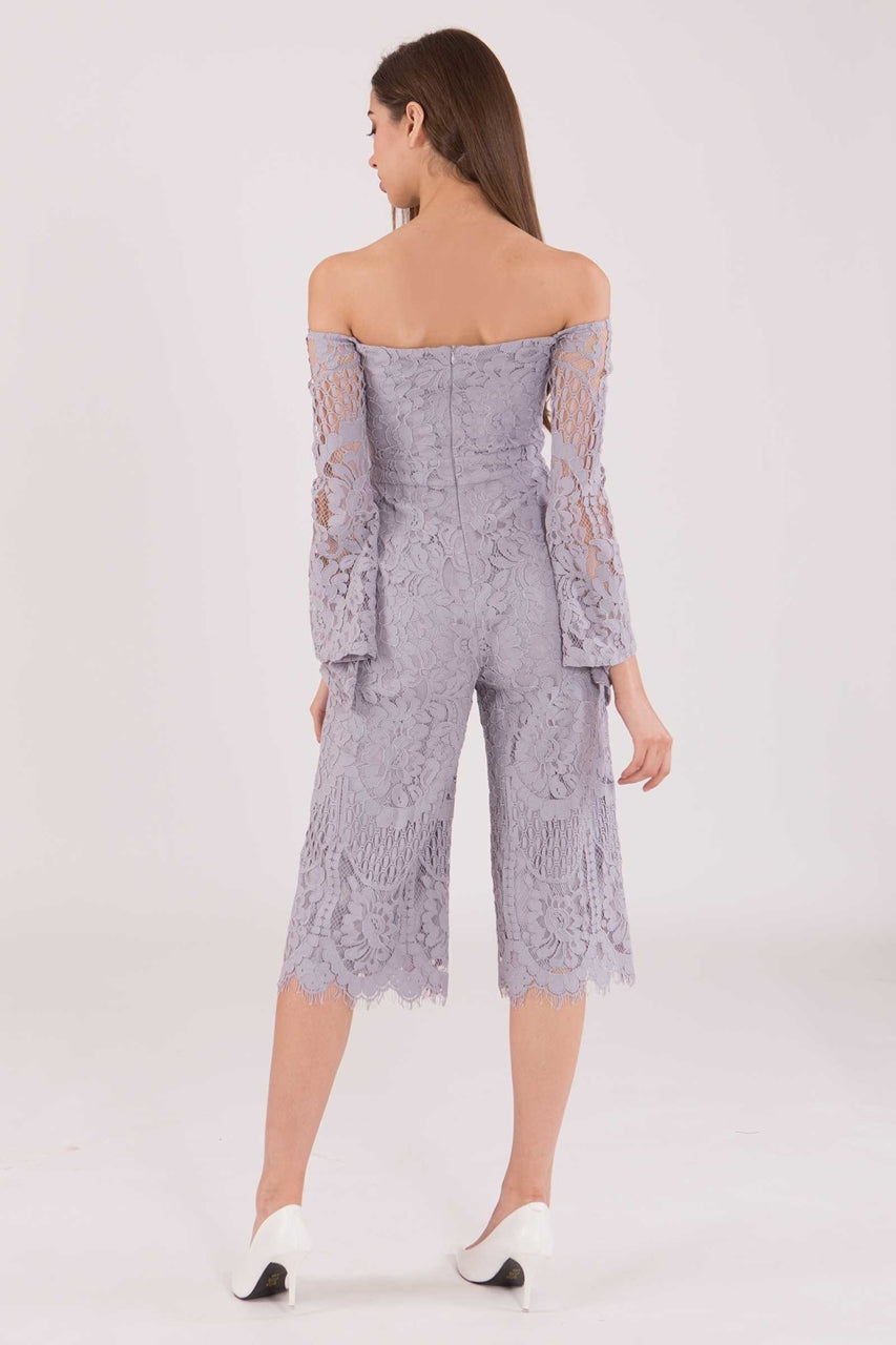 Dagusto Jumpsuit Cullotes (Grey)