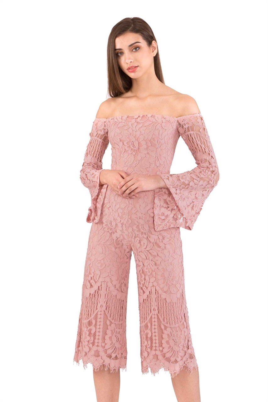 Dagusto Jumpsuit Cullotes (Pale Pink)