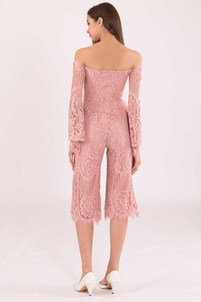 Dagusto Jumpsuit Cullotes (Pale Pink)