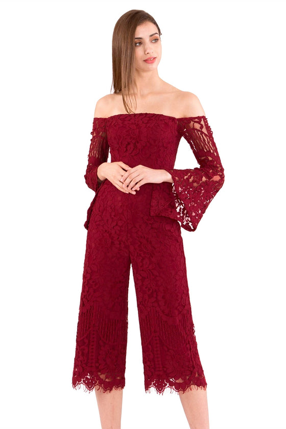 Dagusto Jumpsuit Cullotes (Red)